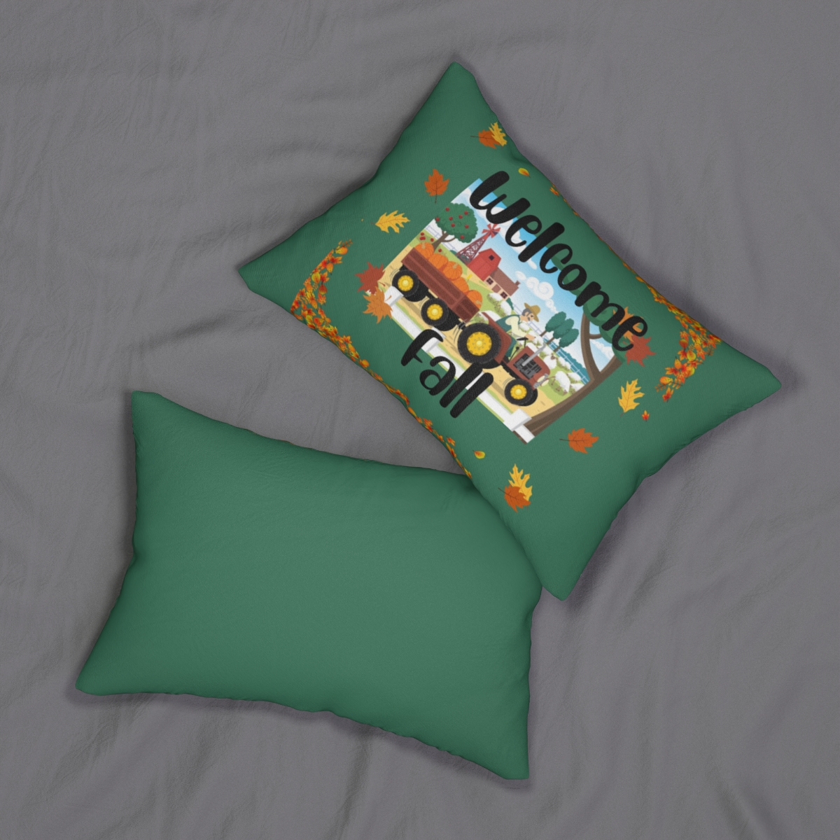 Welcome Fall! Spun Polyester Lumbar Pillow - Image 4