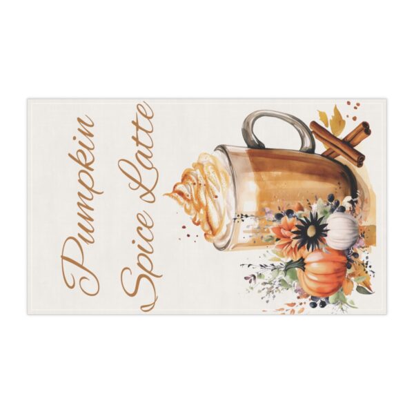 Pumpkin Spice Latte Kitchen Towel - Image 5