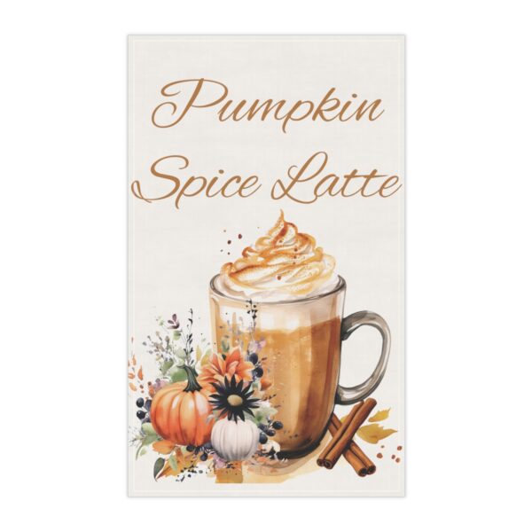 Pumpkin Spice Latte Kitchen Towel - Image 4