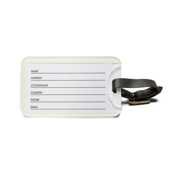 Welcome Fall! Luggage Tag w/Business Card Insert & Leather Strap - Image 3