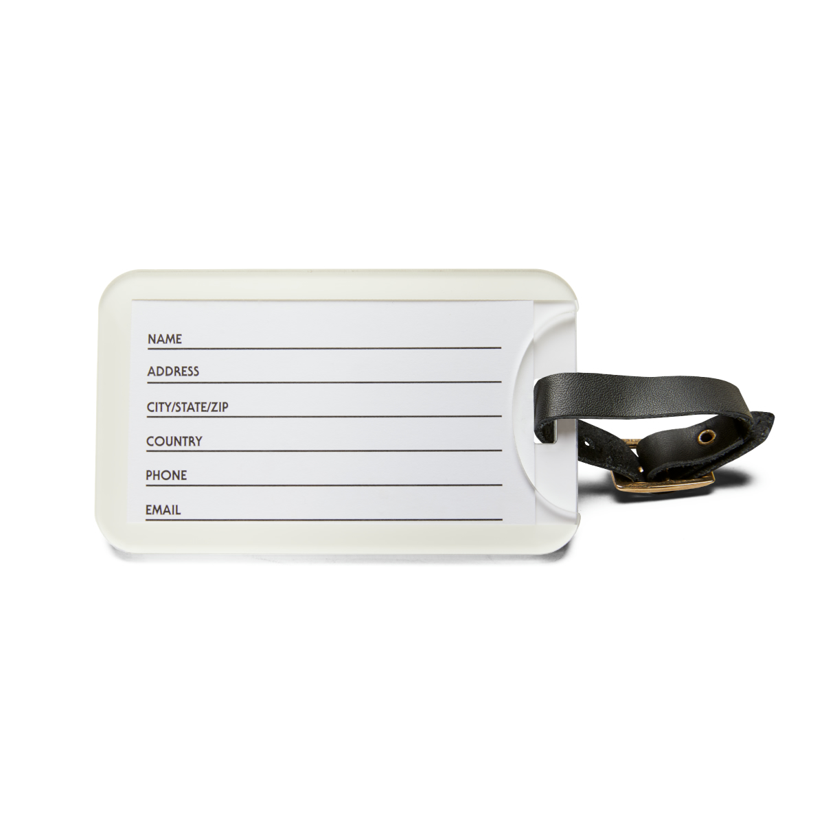 Welcome Fall! Luggage Tag w/Business Card Insert & Leather Strap - Image 3