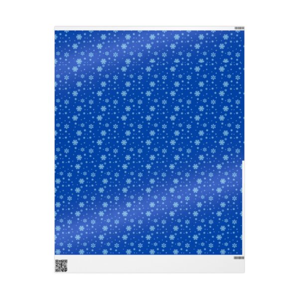 Let It Snow Blue Wrapping Paper