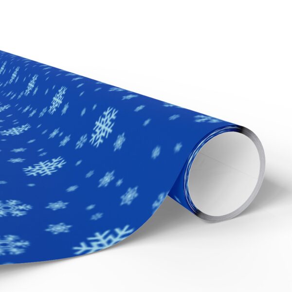 Let It Snow Blue Wrapping Paper - Image 14