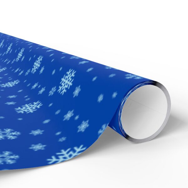 Let It Snow Blue Wrapping Paper - Image 10