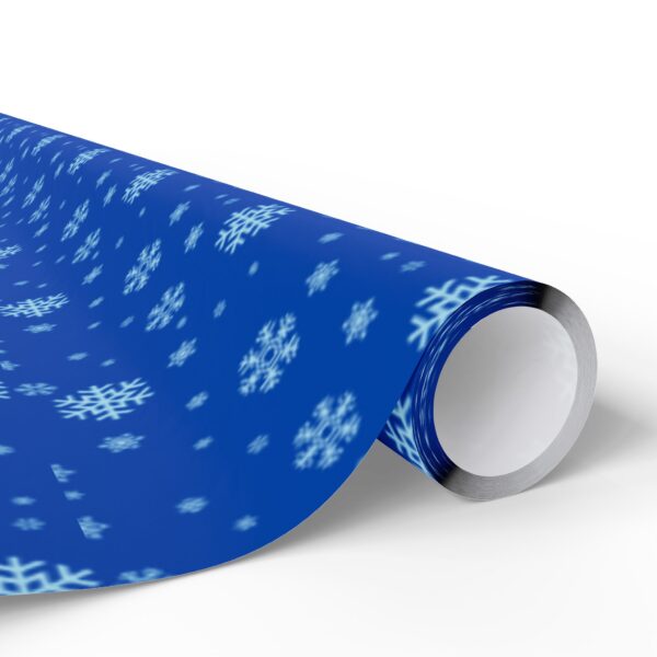 Let It Snow Blue Wrapping Paper - Image 18